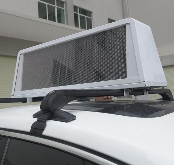 Digital-Anschlagtafel-Taxi-Dach führte im Freien Bildschirm Acrylabdeckungs-bewegliche Werbung