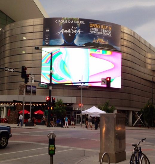 Große Werbung im Freien des Festeinbau-IP65 sortiert hellen RGB ultra aus